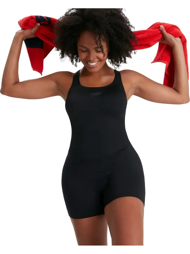 Speedo Women's ECO Endurance+ Legsuit Swimsuit Black-4